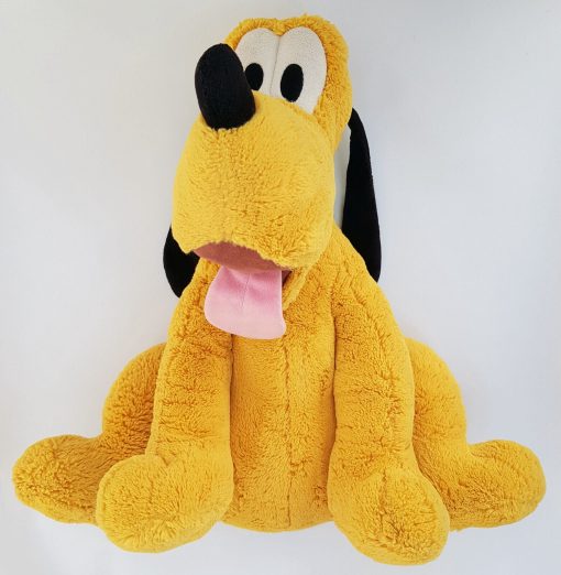 Disney Store Pluto Stamped Plush Large Soft Cuddly Toy