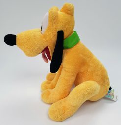 Disney Store Pluto White Stamped Plush Small Soft Cuddly Toy