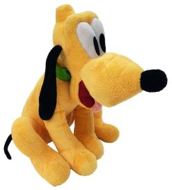 Disney Store Pluto White Stamped Plush Small Soft Cuddly Toy