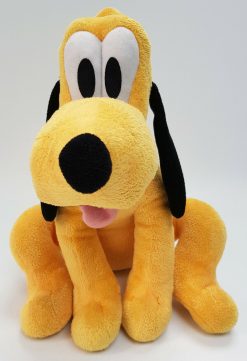 Disney Store Pluto White Stamped Plush Small Soft Cuddly Toy