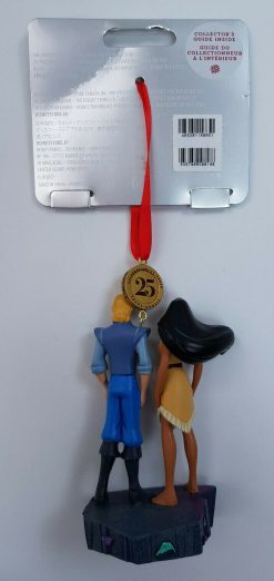 Disney Store Pocahontas & John Smith 25th Anniversary Christmas Tree Decoration