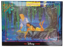 Disney Store Pocahontas & John Smith River Scene Chunky 15 Piece Jigsaw Puzzle