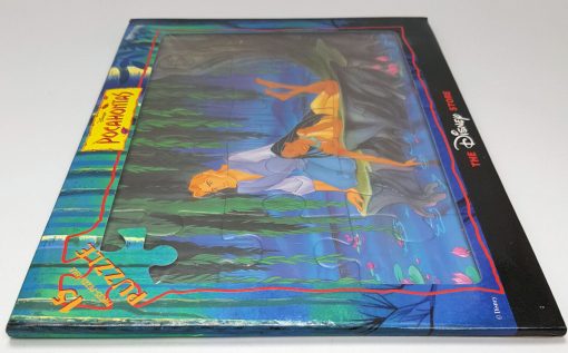 Disney Store Pocahontas & John Smith River Scene Chunky 15 Piece Jigsaw Puzzle