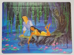 Disney Store Pocahontas & John Smith River Scene Chunky 15 Piece Jigsaw Puzzle