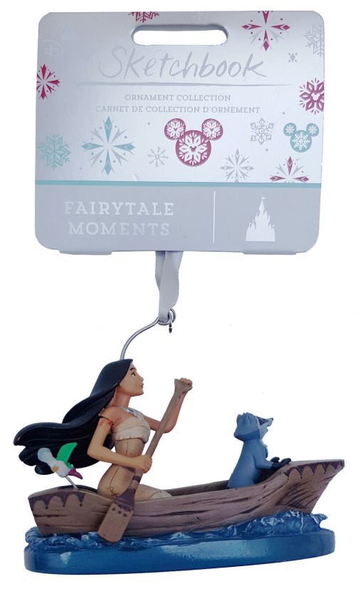 Disney Store Pocahontas & Meeko Boat Christmas Tree Hanging Decoration