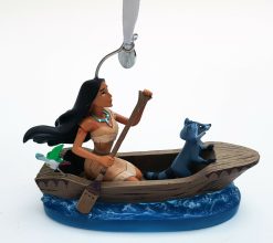 Disney Store Pocahontas & Meeko Boat Christmas Tree Hanging Decoration