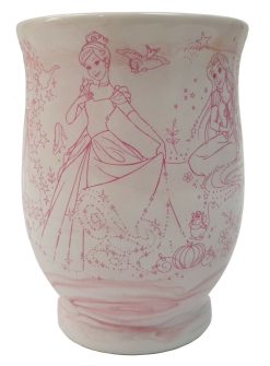 Disney Store Princess Pink Sketch Drawings Mug