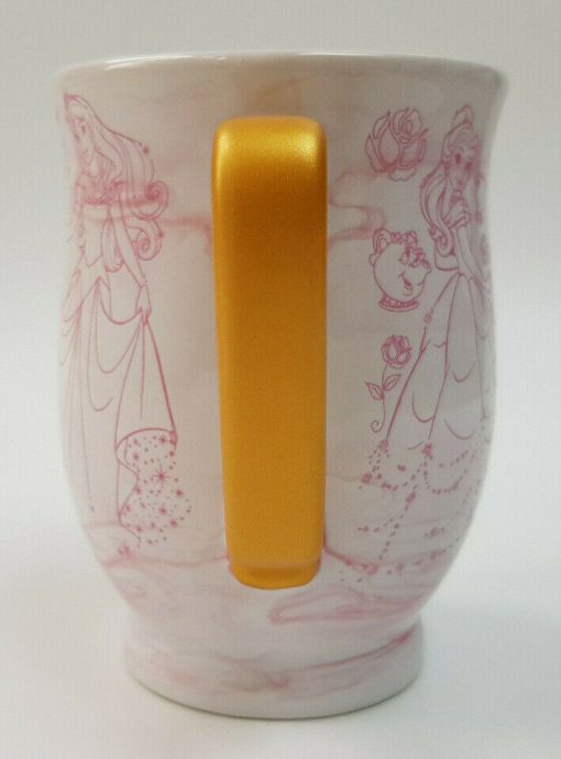 Disney Store Princess Pink Sketch Drawings Mug