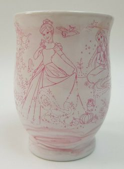 Disney Store Princess Pink Sketch Drawings Mug