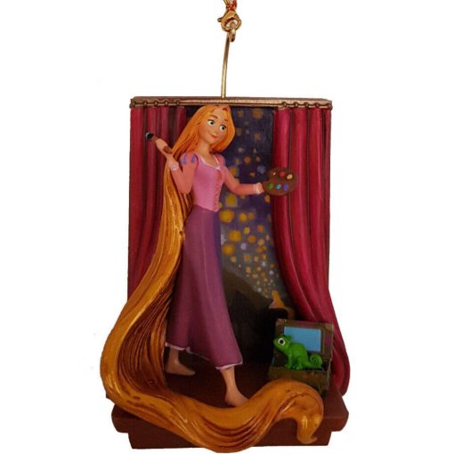 Disney Store Rapunzel & Pascal Sketchbook Christmas Tree Decoration