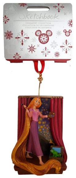 Disney Store Rapunzel & Pascal Sketchbook Christmas Tree Decoration