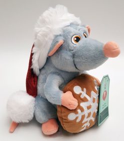 Disney Store Ratatouille Remy In Santa Hat With Cookie Christmas Plush Cuddly Soft Toy