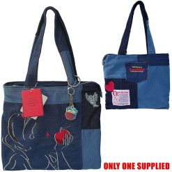 Disney Store Snow White Denim Handbag Shopper Tote Shoulder Bag