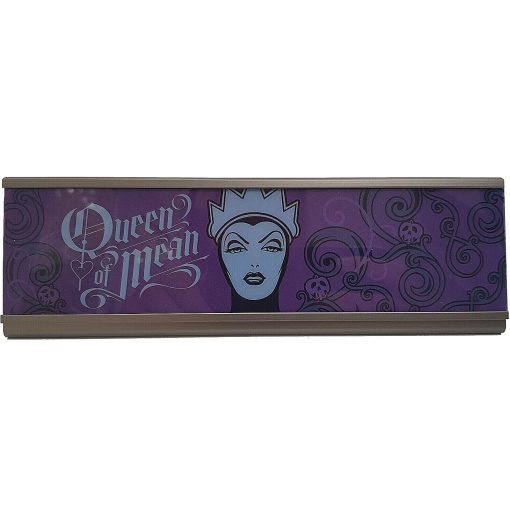 Disney Store Snow White & Seven Dwarfs Evil Queen Of Mean Desk Name Plate