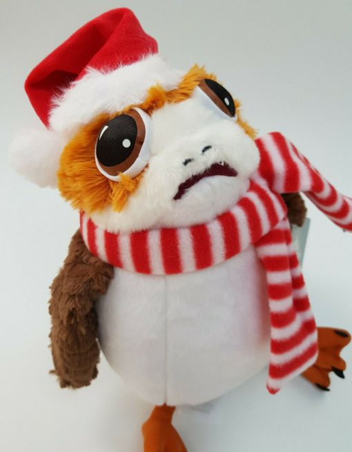 Disney Store Star Wars Porg Christmas Holiday Cheer Plush Soft Cuddly Toy Small