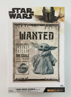 Disney Store Star Wars The Mandalorian Grogu Wanted Poster 1000 Piece Jigsaw Puzzle