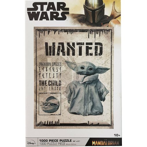 Disney Store Star Wars The Mandalorian Grogu Wanted Poster 1000 Piece Jigsaw Puzzle