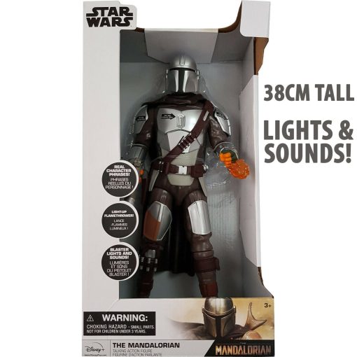 Disney Store Star Wars The Mandalorian Talking Action Figure 38CM