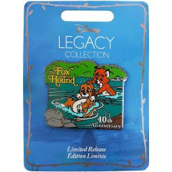 Disney Store The Fox & Hound 40th Anniversary Legacy Collection Pin Trading Badge