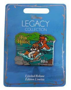 Disney Store The Fox & Hound 40th Anniversary Legacy Collection Pin Trading Badge