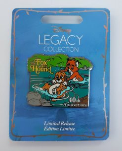 Disney Store The Fox & Hound 40th Anniversary Legacy Collection Pin Trading Badge