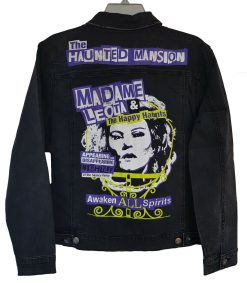 Disney Store The Haunted Mansion Madame Leota Denim Jacket Black Adults