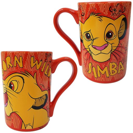 Disney Store The Lion King Simba Born Wild Mug