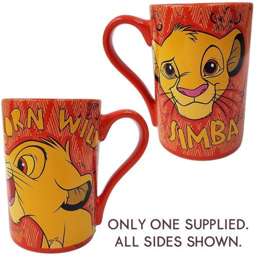 Disney Store The Lion King Simba Born Wild Mug