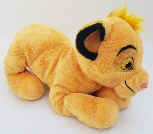 Disney Store The Lion King Simba Cub Laying Plush Cuddly Soft Toy 13"