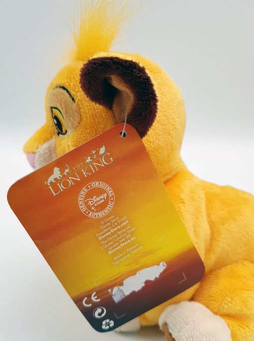 Disney Store The Lion King Simba Cub Plush Cuddly Soft Toy Beanie 7"