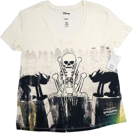 Disney Store The Skeleton Dance Silly Symphony Ladies T-Shirt XL X-Large