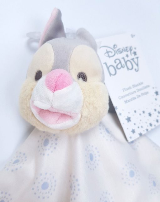 Disney Store Thumper Rabbit Baby Comforter Plush Blankie Soft Cuddly Toy Blanket