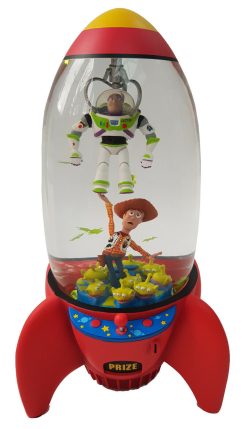 Disney Store Toy Story 25th Anniversary Pizza Planet Rocket Snow Globe