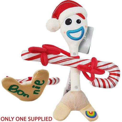 Disney Store Toy Story 4 Christmas Forky With Candy Cane 12" Plush Soft Toy