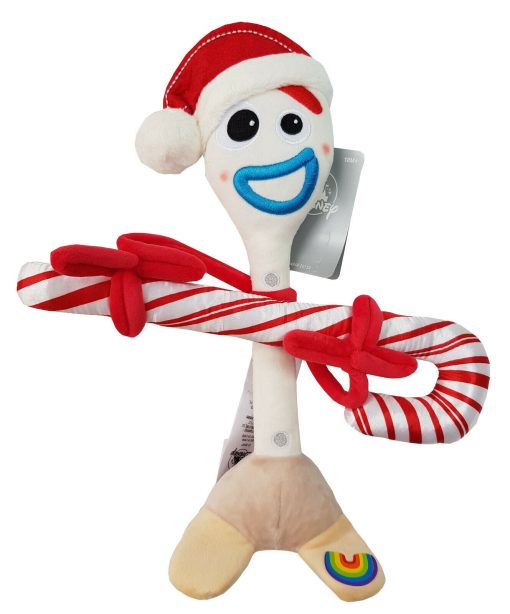 Disney Store Toy Story 4 Christmas Forky With Candy Cane 12" Plush Soft Toy