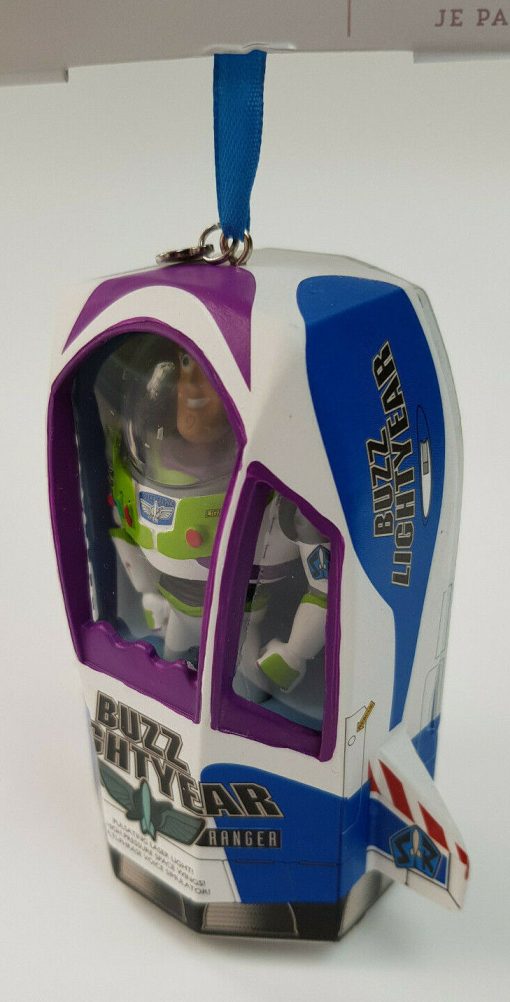 Disney Store Toy Story Buzz Lightyear Box Talking Christmas Tree Decoration