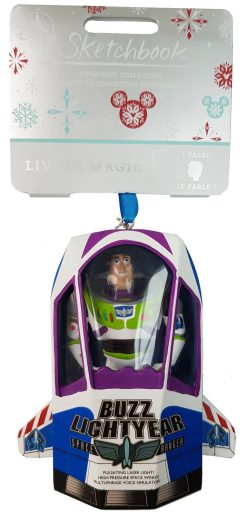 Disney Store Toy Story Buzz Lightyear Box Talking Christmas Tree Decoration