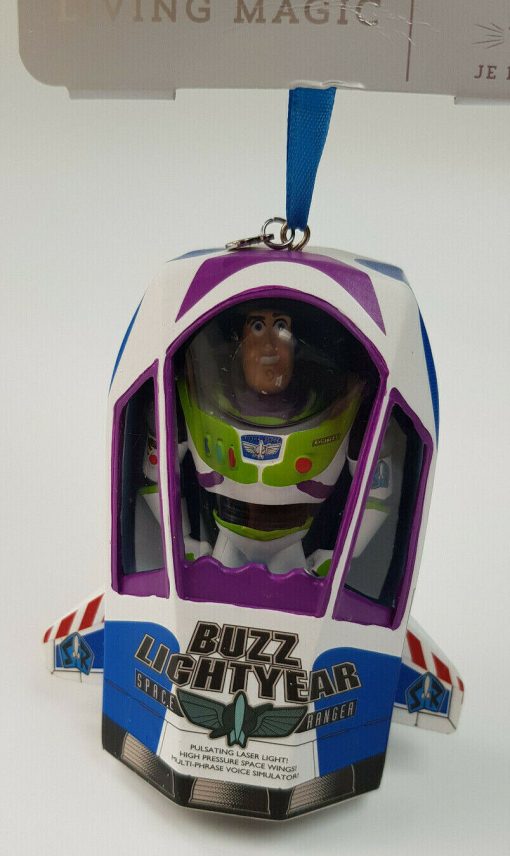 Disney Store Toy Story Buzz Lightyear Box Talking Christmas Tree Decoration