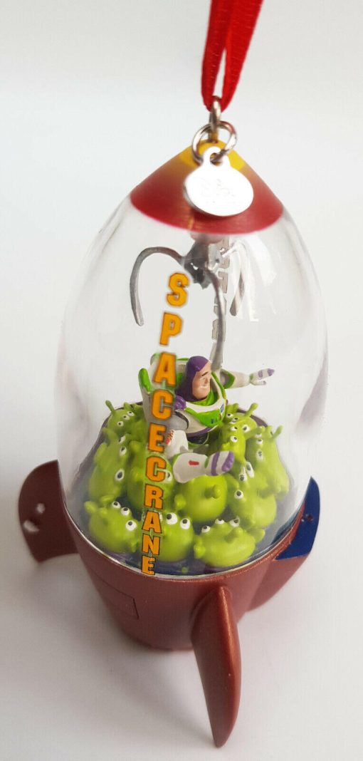 Disney Store Toy Story Buzz Lightyear Space Crane Christmas Tree Decoration