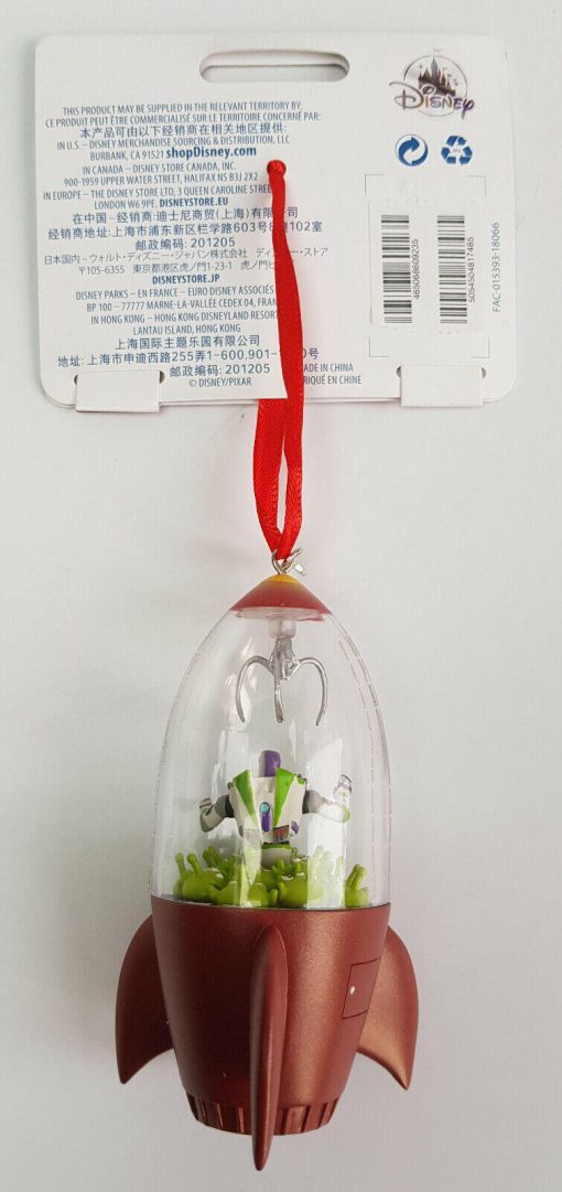 Disney Store Toy Story Buzz Lightyear Space Crane Christmas Tree Decoration