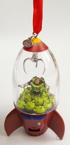 Disney Store Toy Story Buzz Lightyear Space Crane Christmas Tree Decoration