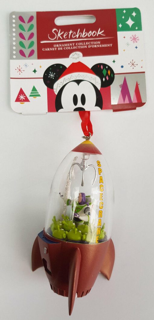 Disney Store Toy Story Buzz Lightyear Space Crane Christmas Tree Decoration