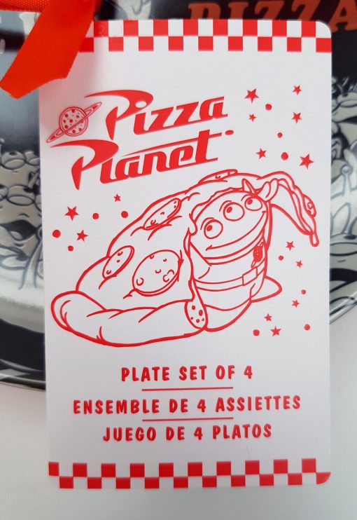 Disney Store Toy Story Pizza Planet Set Of 4 Small Side Plates