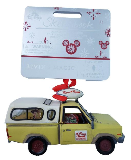 Disney Store Toy Story Pizza Planet Truck Light Up Christmas Tree Decoration