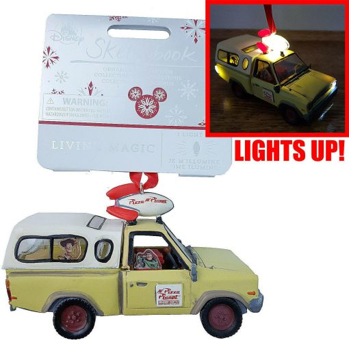 Disney Store Toy Story Pizza Planet Truck Light Up Christmas Tree Decoration