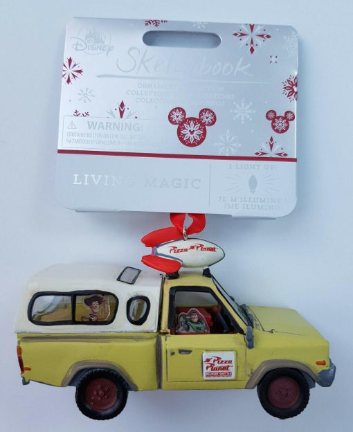 Disney Store Toy Story Pizza Planet Truck Light Up Christmas Tree Decoration