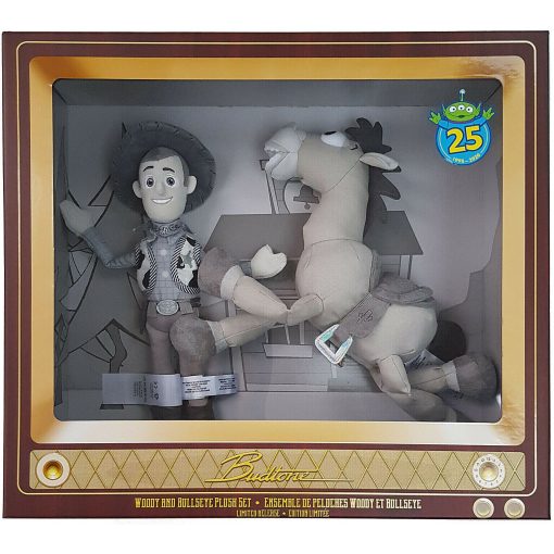 Disney Store Toy Story Woody & Bullseye 25th Anniversary Boxed Set Plush Soft Toy