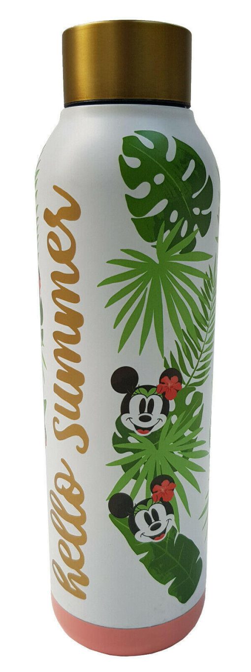 Disney Store Tropical Hideaway Minnie Mouse Reusable Water Drinks Bottle