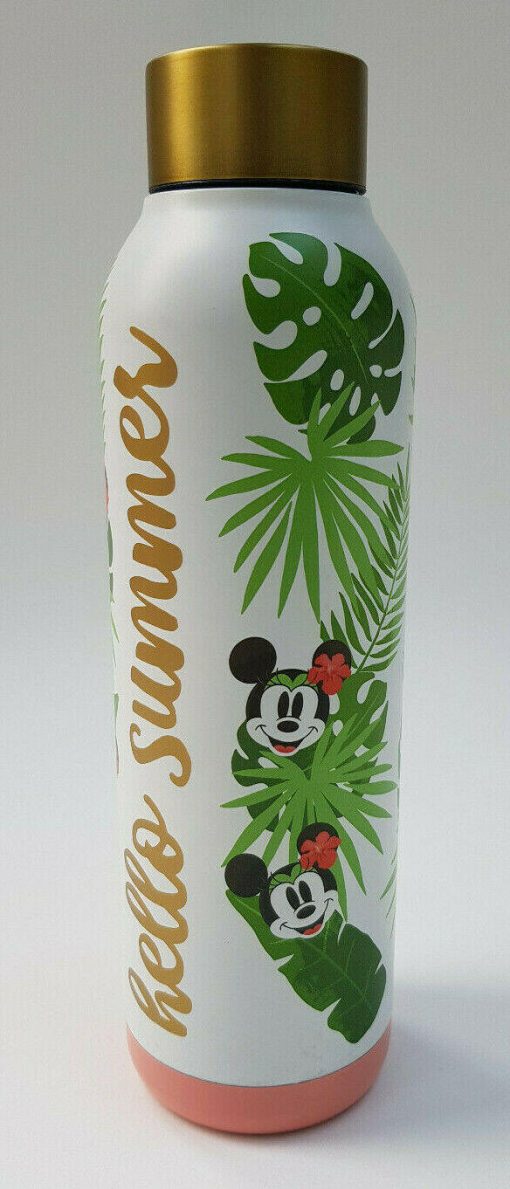 Disney Store Tropical Hideaway Minnie Mouse Reusable Water Drinks Bottle