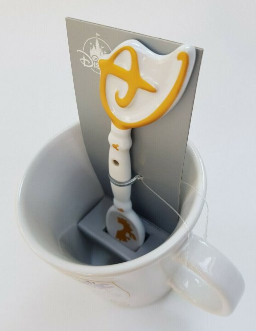 Disney Store Unlock Your Imagination Key Mug & Spoon Set